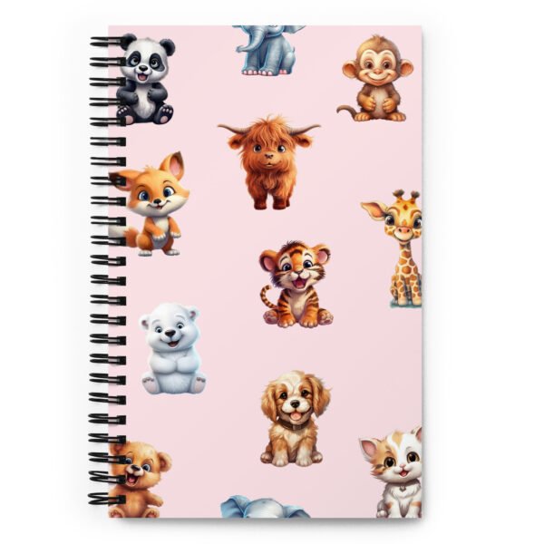 Pink Animal Cute Spiral notebook