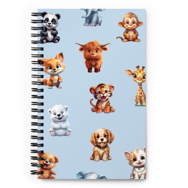 Blue Animal Spiral notebook