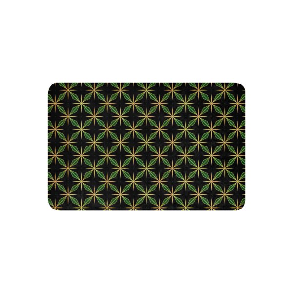 Green Geometric Pattern Sherpa blanket