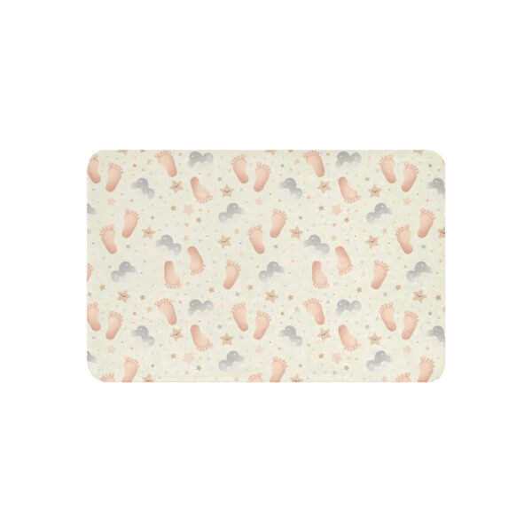 Baby Footprints Sherpa blanket