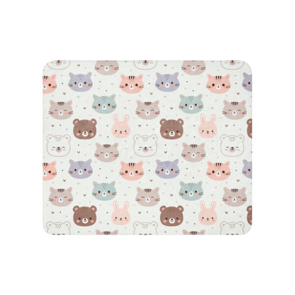 Kids Woodland Creatures Sherpa blanket - Image 3