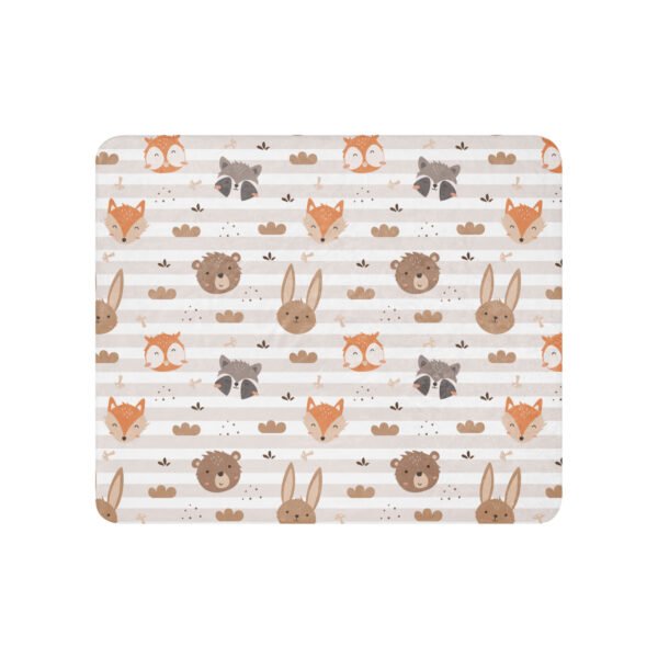 Cute Animals Kids Sherpa blanket - Image 3