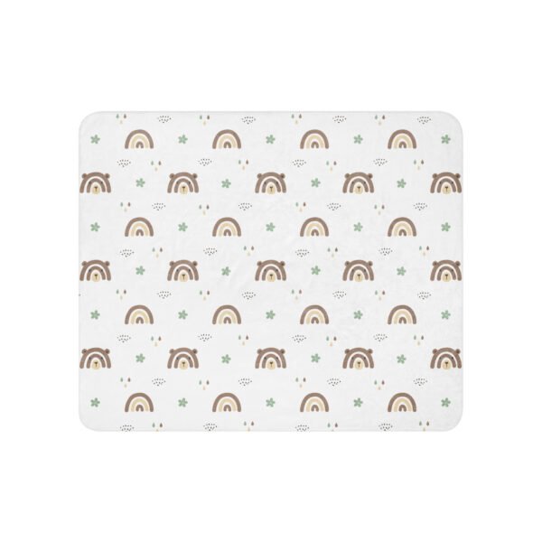 Rainbow Bear Sherpa blanket - Image 3
