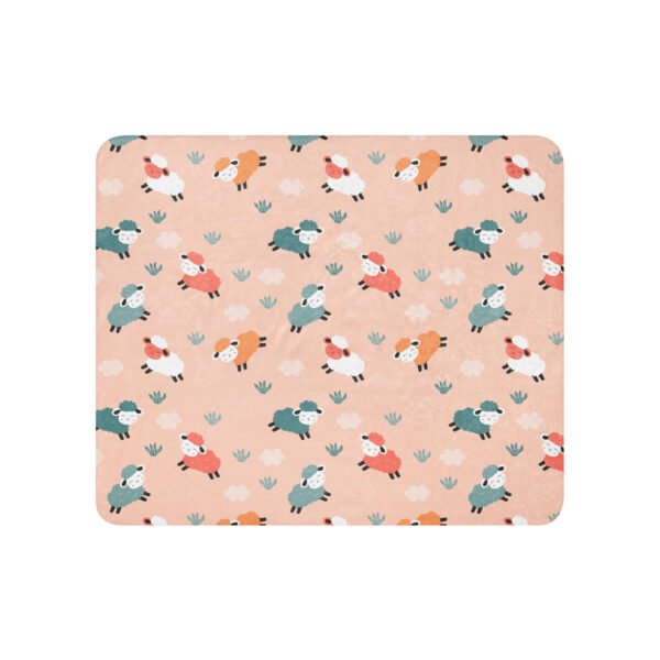 Sheep Design Sherpa blanket - Image 3