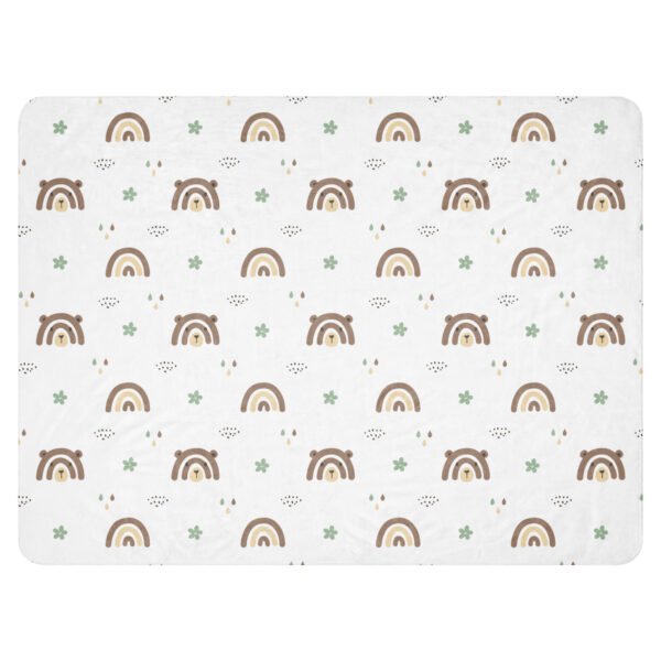 Rainbow Bear Sherpa blanket - Image 5