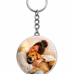 custom photo keychain, dog photo keychain, personalized pet gift, memorial keychain, photo keepsake, dog mom gift